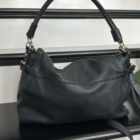 Kate Spade New York Black Pebbled Leather Shoulder Bag Crossbody purse soft lux - Picture 4 of 7